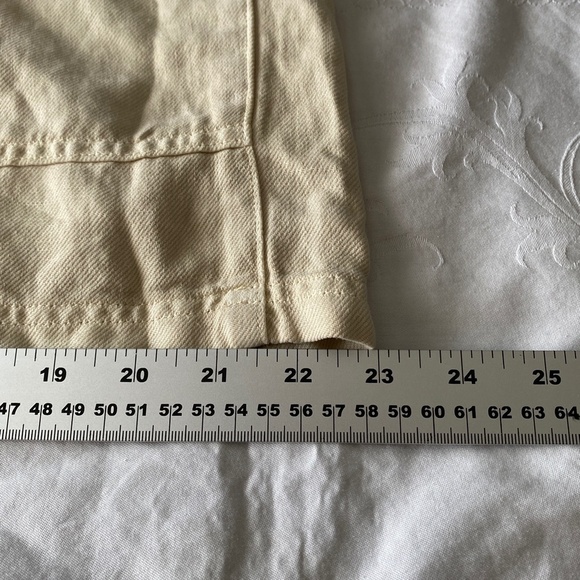 Aerie Women's NWT‎ Cream/Beige Linen Blend Mini Skirt Size Large - Picture 13 of 14